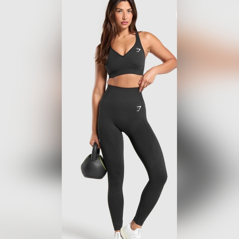Gymshark Vital Seamless Charcoal High-Waisted Leggings